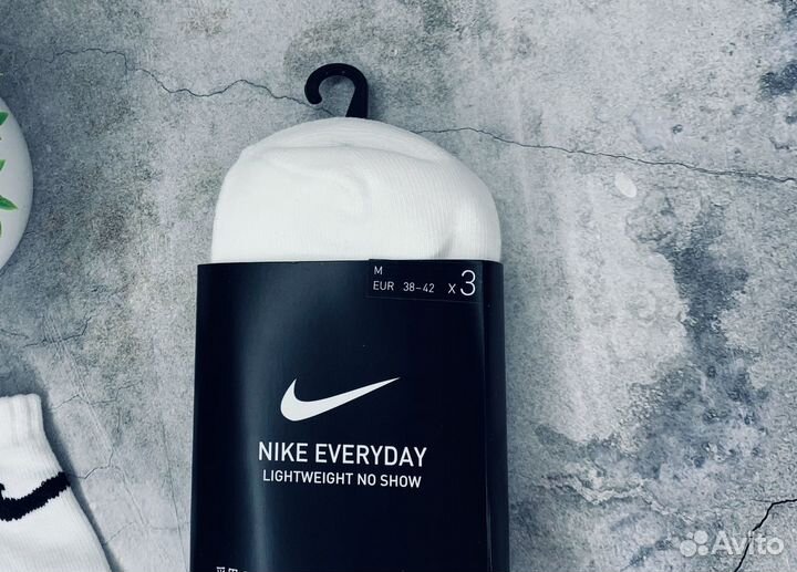 Носки Nike белые No Show оригинал