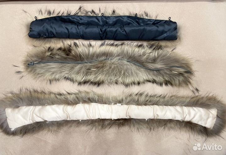 Опушка на воротник натуральный мех
