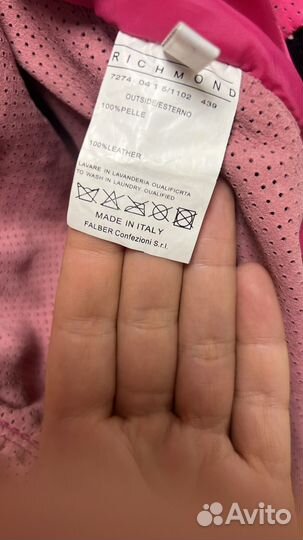 Крутая летняя кожаная куртка Richmond 42р. Ориг