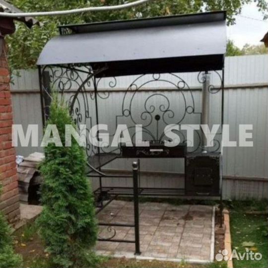 Мангал с крышей