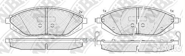 Колодки тормозные дисковые передние NiBK PN0570