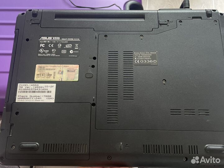 Ноутбук asus x55s
