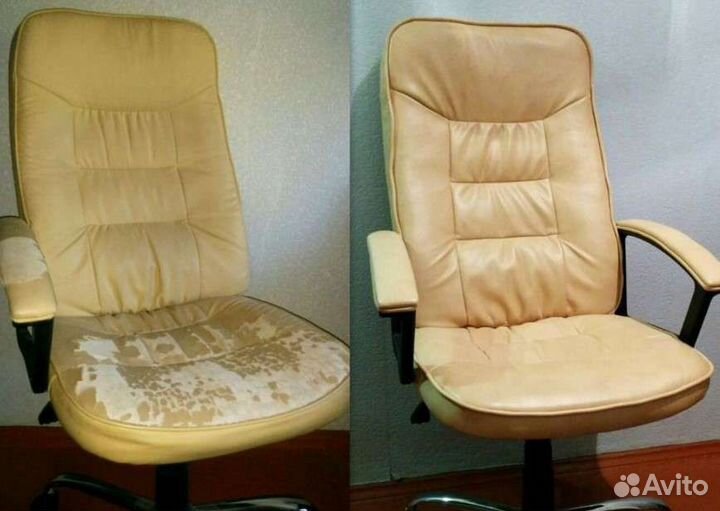 Перетяжка и замена обивки кресла