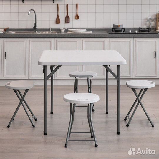 Табурет складной, усиленный с ручкой