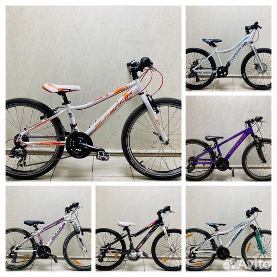 Подростковые 24 велосипеды на рост от 127см