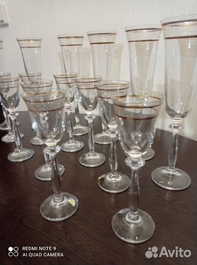 Фужеры богемия