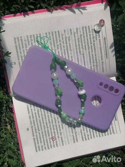 Брелок на телефон из бусин