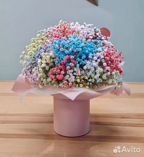 Радужная Гипсофила. Красивые Композиции