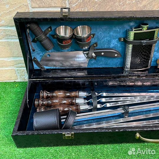 Шашлычный набор №7 в кейсе