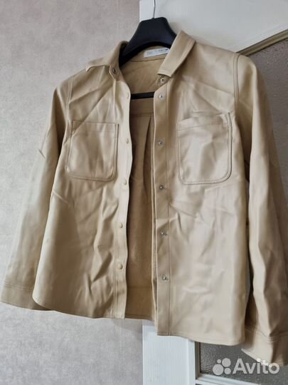 Рубашка zara экокожа для девочки