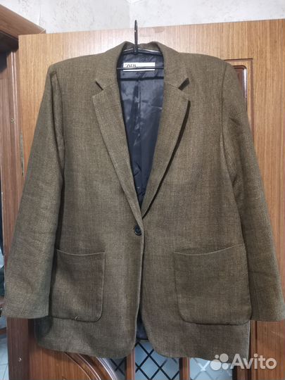 Пиджак женский zara льняной