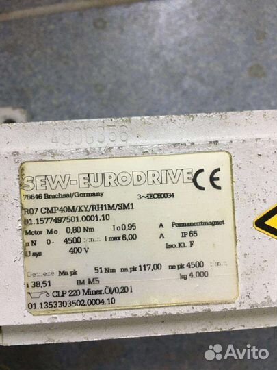 Мотор редуктор Sew eurodrive r07cmp40m/ky/rh1m/sm1