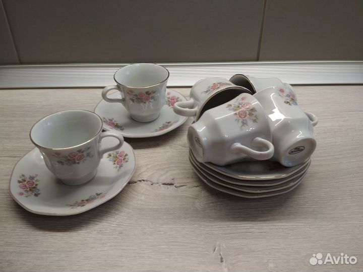 Кофейный сервиз fine porcelain 12 предметов