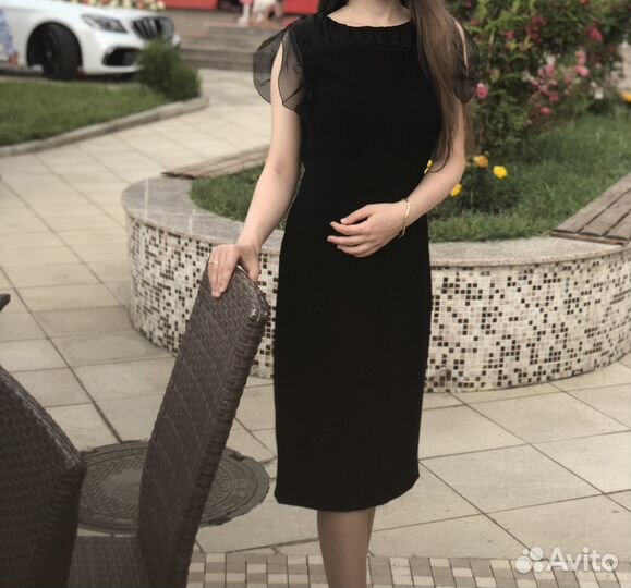 Черное платье maxmara