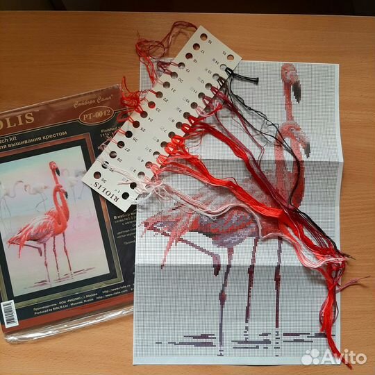 Остатки от набора для вышивки крестом