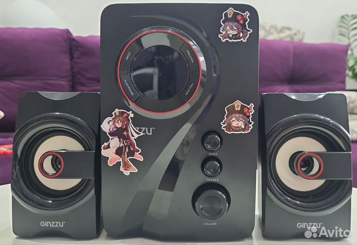 Музыкальный центр Ginzzu с bluetooth