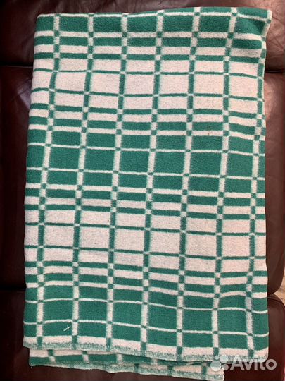 Одеяло покрывало плед шерсть шерстяное