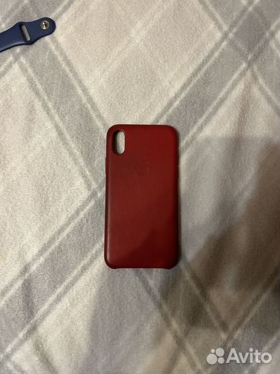 Оригинальный кожаный чехол iPhone 10