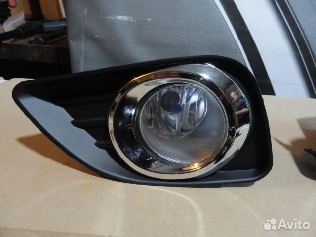 Camry 09 Фара противотуманная левая+правая (комплект) с проводкой, кнопкой, решеткой бампера