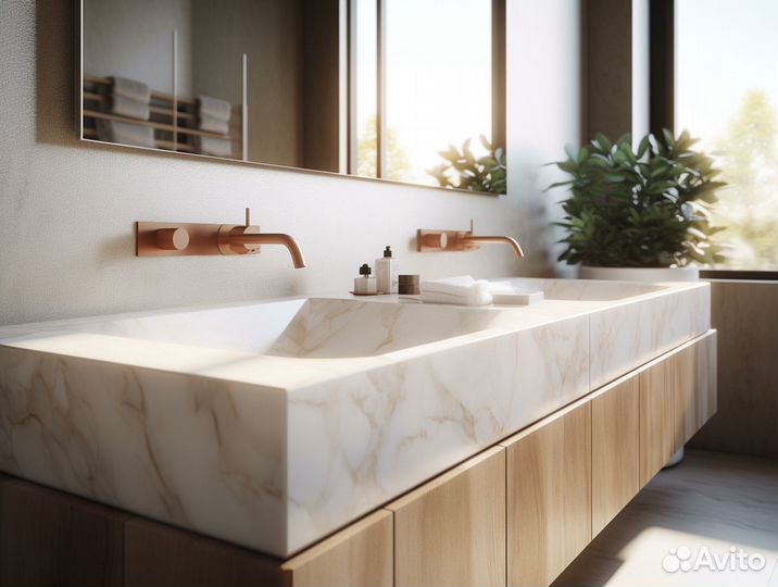 Стойка Ресепшен из искусственного камня цена м²