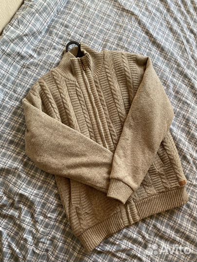 Джемпер на молнии шерстяной