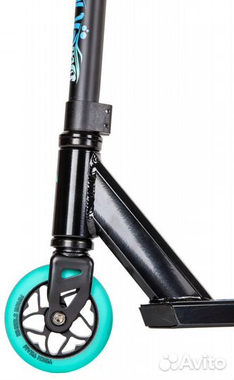 Самокат TechTeam Duker 101 чёрно-бирюзовый 2022