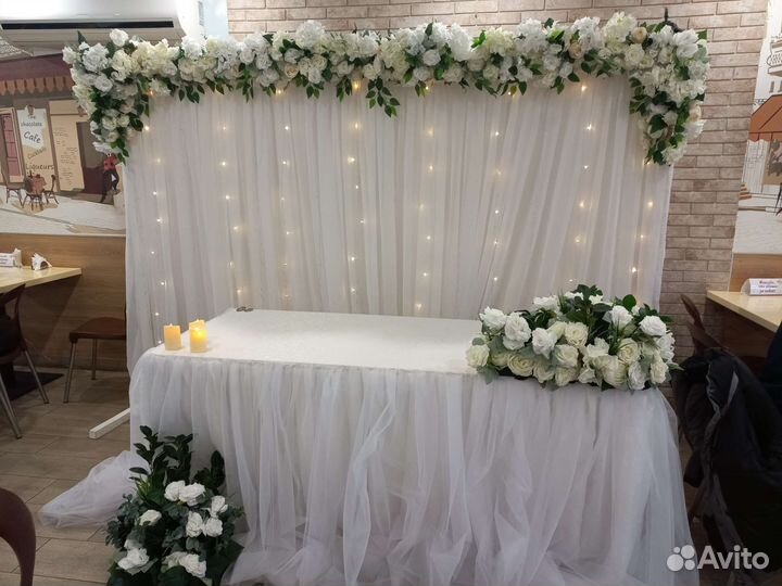 Оформление свадьбы,юбилей, аренда декора