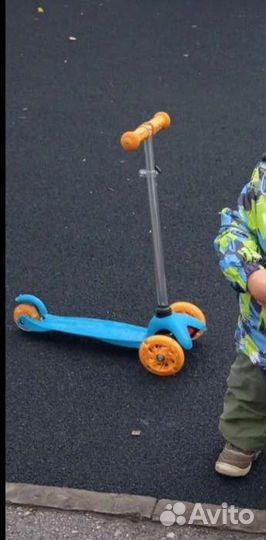 Самокат детский трехколесный бу
