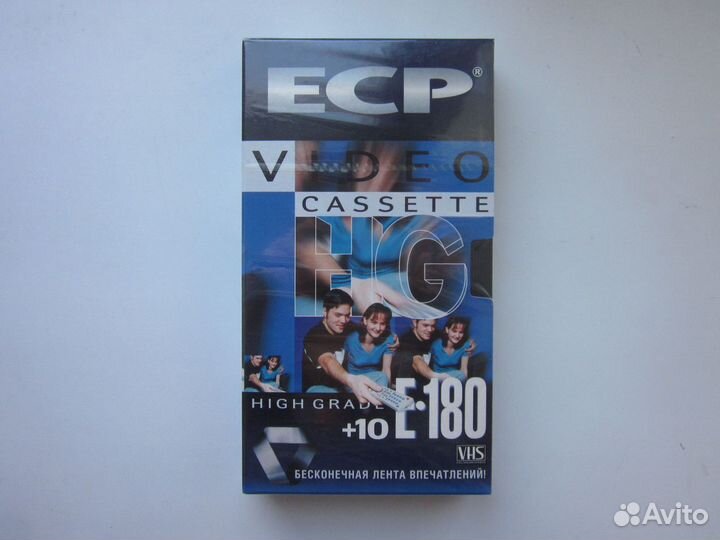 Новая видеокассета VHS. ECP E-180