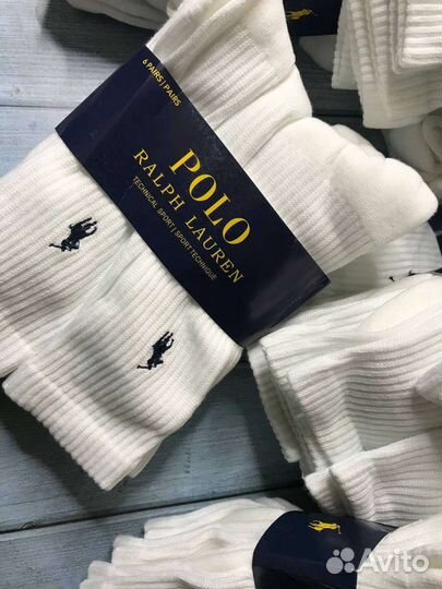 Polo ralph lauren носки (комплект 6шт)