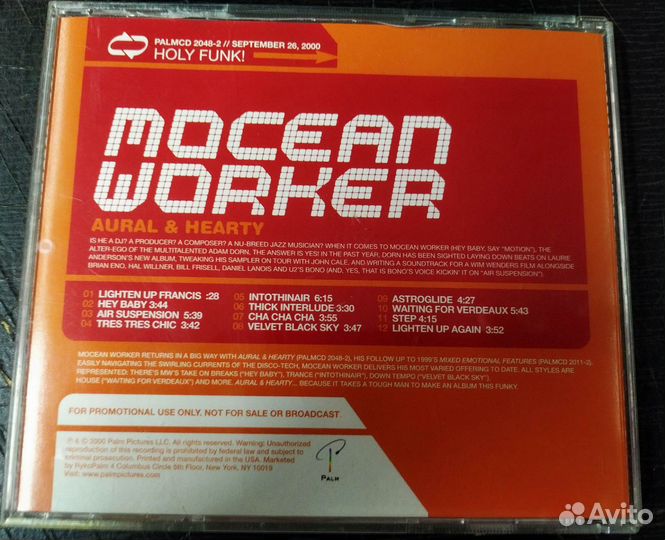 Mocean Worker Aural & Hearty CD USA House 2000