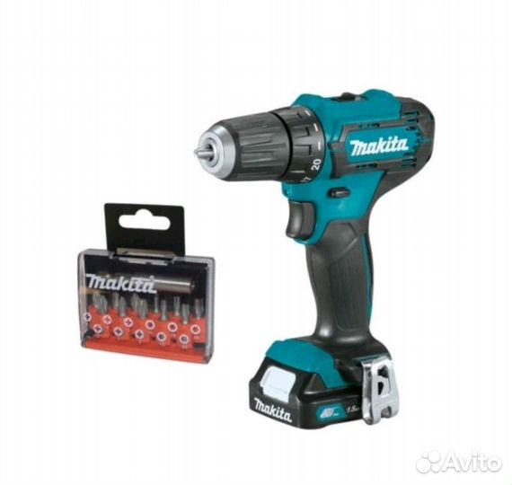 Аккумуляторная дрель шуруповерт makita dx333dyx14