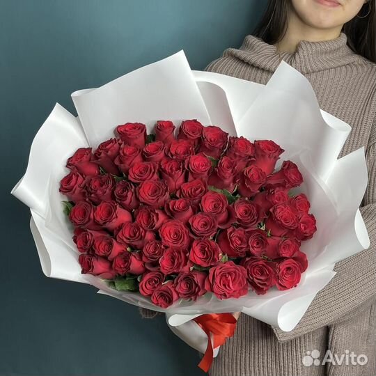 Букет роз 51 101 роза