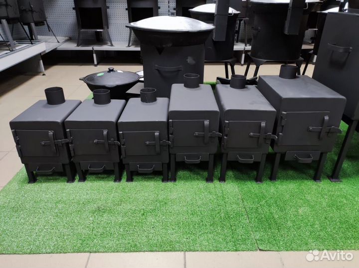 Буржуйка печь для гаража домика, палатки