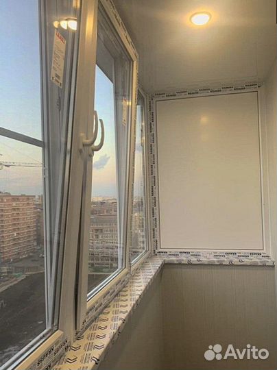 Отделка балконов и лоджий. Остекление в Курске