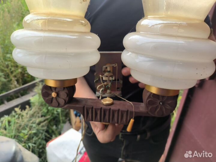 Советский светильник настенный