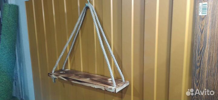 Полка навесная с канатом и крючком