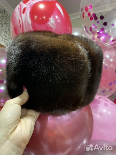 Норковая шапка мужская