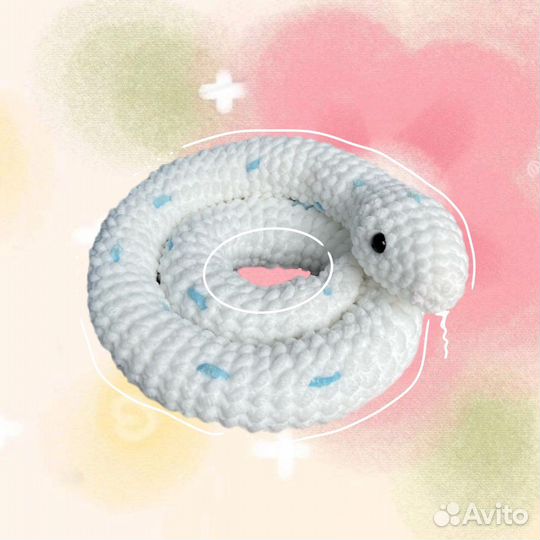 Змея плюшевая