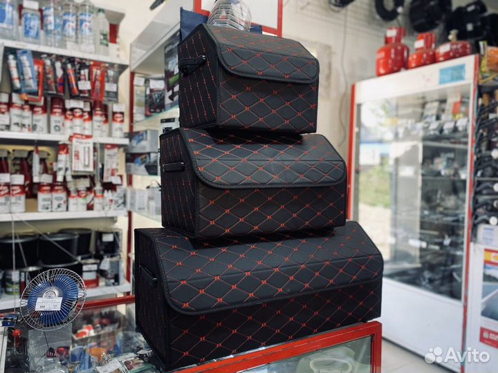 Органайзер автомобильный 30*30*28см черный складыв