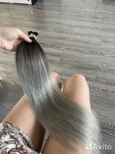 Волосы для наращивания на капсулах б/у