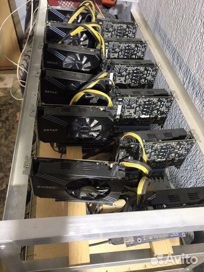 Продаю.Риг 12 карт Zotac GeForce GTX 1060 6Gb
