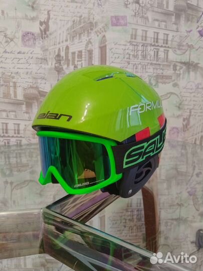 Горнолыжный шлем + очки