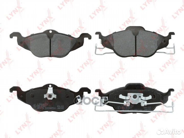 Колодки тормозные дисковые перед прав/лев B