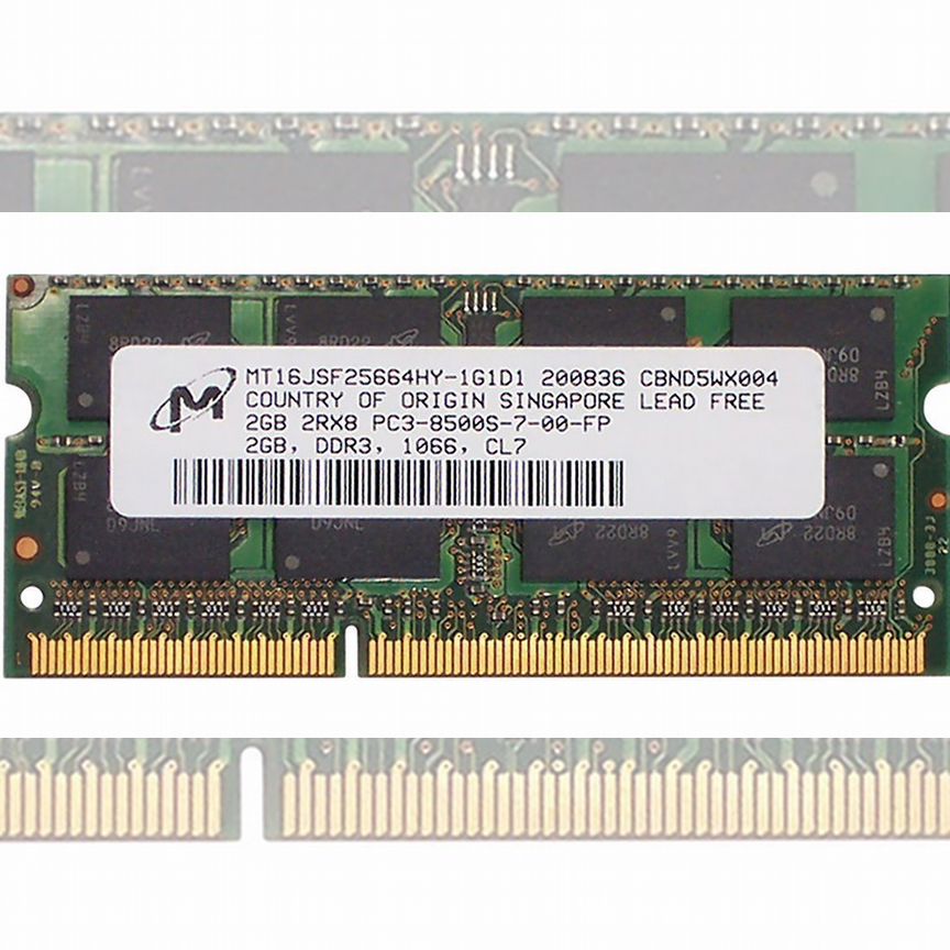 [MT16JSF25664HY-1G1D1] Оперативная Память Micron 2gb Mt16jsf25664hy-1g1d1