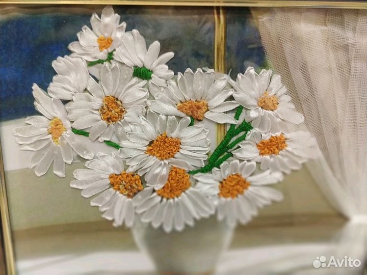 Картины. Вышивка лентами