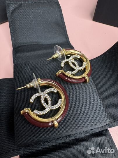 Серьги chanel