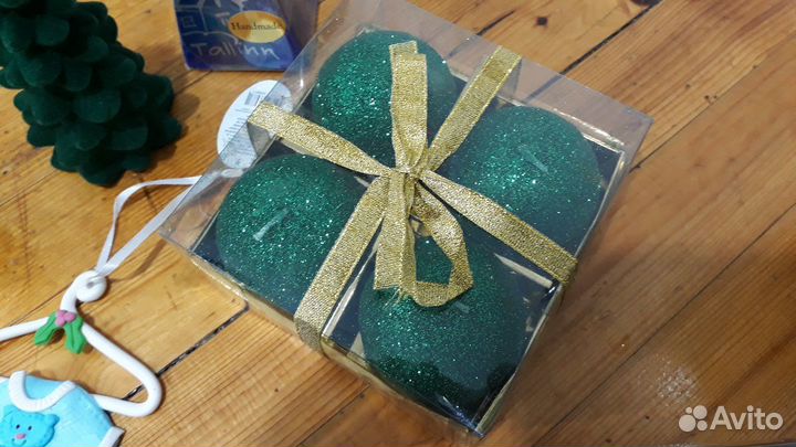 Новогодние украшения свечи