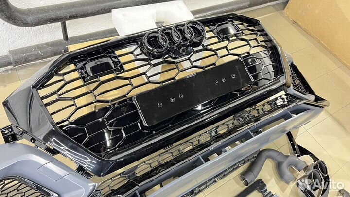Передний бампер audi RSQ8 + сплиттер + диффузор