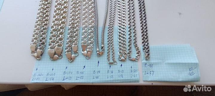 Серебряные цепочки